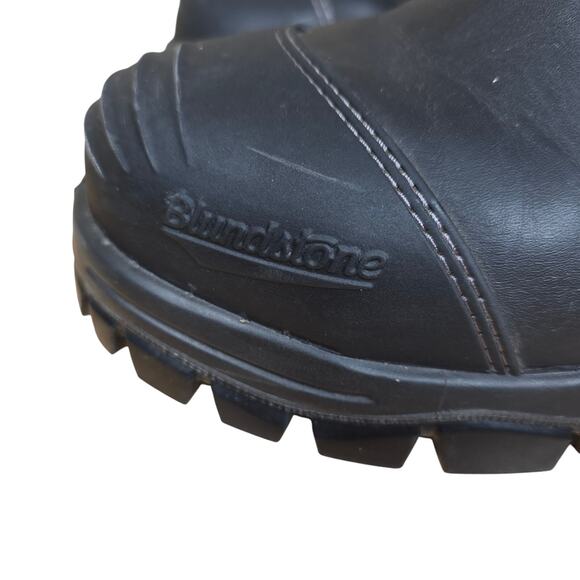 Blundstone Stout Steel Toe Black Chelsea Work Boot  Excellent Mens AU 9.5, US 10 - Picture 7 of 10